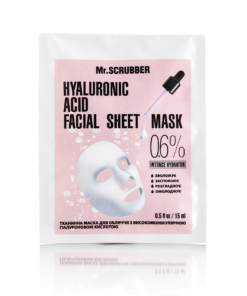 Hyaluronic acid Facial Sheet Mask 0,6% Mr.SCRUBBER