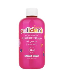 SOLIDENT Junior Moutwash Fluoride 240 ppm 6+ years Berry Mix 250 ml