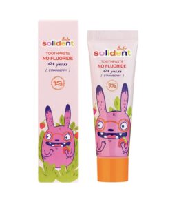 SOLIDENT Baby Toothpaste No Fluoride 0+ years Strawberry